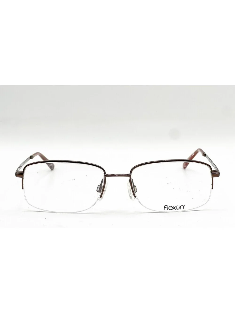 Flexon Jefferson 600 210 Brown Authentic Eyeglasses 57-18-145